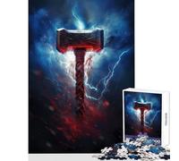Jigsaw Puzzle 1000 Pieces Hammer Of The Gods Jigsaws for Adults Puzzle Pattern Assembly Educational Challenge Birthday Present, Gifts, (38x26cm)