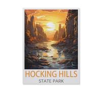 Jigsaw Puzzle 1000 Pieces,Hocking Hills State Park,Paper Adult Toys Decompression Game(38x26cm)-DO1