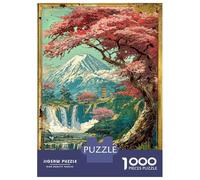 Jigsaw Puzzle 1000 Pieces Horizon of The Fuji Sakura Shrine Adult Jigsaw Puzzle Brain Teaser Game Staycation Kill Time Deal As Gifts for The Whole Family 70x50cm/1000pcs