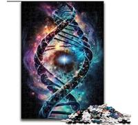 Jigsaw Puzzle 1000 Pieces Human DNA in The Space cardboard Jigsaw Puzzles for Adults size 26x38cm Birthday Gift Idea, Challenging Brain Teaser Game