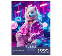 Jigsaw Puzzle 1000 Pieces Humans Samoyed Puzzles for Adults Toy Wall Decor Hand Speed Race Deal As Gifts for The Whole Family 38x26cm/1000pcs