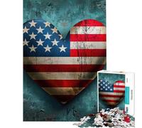 Jigsaw Puzzle 1000 Pieces I Love America Jigsaw Puzzles for Adults Hand Speed Race Difficult And Challenge for Is Ideal As A Gifts (Size 50x75cm)
