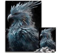 Jigsaw Puzzle 1000 Pieces Ice Frost Phoenix Wooden Puzzles Challenging Brain Teaser Family Activity Home Decor 1000 PCS(75x50cm)