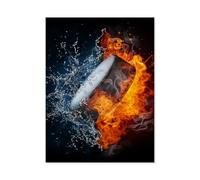 Jigsaw Puzzle 1000 Pieces，Ice hockey puck exploding:，Large Family Puzzle Game Artwork for Adults Teens（38x26cm）-B55