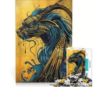 Jigsaw Puzzle 1000 Pieces Iconic Dragon, Impossible Game, Fun Activities at Home, Artists' Collection, Fine Arts (38x26cm)