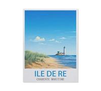 Jigsaw Puzzle 1000 Pieces，Île de Ré Charente-Maritimes，Paper Adult Toys Decompression Game（38x26cm）-GO42