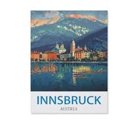 Jigsaw Puzzle 1000 Pieces，Innsbruck Austria，Paper Children Toys Decompression Game26x38cm-S83