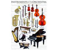 Instruments Of The Orchestra 1000 piece jigsaw puzzle Eurographic 680mm x 490mm