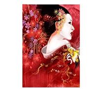 Jigsaw Puzzle 1000 Pieces Japanese Geisha Kimono Beauty Decoration Home Schooling Intellectual Stress Relief Toy Funny Family Game Children Adults Challenging Puzzle Gift 38 x 52 cm