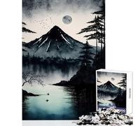 Jigsaw Puzzle 1000 Pieces Japanese Landscape Jigsaw Puzzles for Adults Hand Speed Race Difficult And Challenge for Is Ideal As A Gifts (38x26cm)