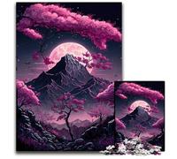 Jigsaw Puzzle 1000 Pieces Japanese Landscape Neon Difficult Puzzles for Adults DIY Home Decor Gift, Adult Brain Teaser 26X38CM/10.23x14.96inch