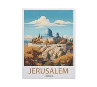 Jigsaw Puzzle 1000 Pieces，Jerusalem Israel，Paper Children Toys Decompression Game（26x38cm）-DJ98