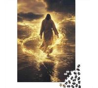 Jigsaw Puzzle 1000 Pieces Jesus Walking On Sea Jigsaw 52x38cm/1000pcs Gift For Kids Challenging Creative Family Game DIY Cardboard