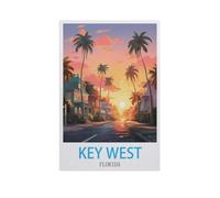 Jigsaw Puzzle 1000 Pieces，Key West Florida，Wood Children Toys Decompression Game（75x50cm）-GH37