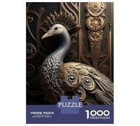 Jigsaw Puzzle 1000 Pieces King Golden Peacock Jigsaws for Adults Brain Teaser Game Improve Memory Deal As Gifts for The Whole Family 52x38cm/1000pcs