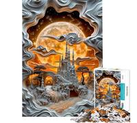Jigsaw Puzzle 1000 Pieces Kings Castle Jigsaws for Adults Brain Teaser Game Staycation Kill Time for Birthday, Chrismas (Size 50x75cm)