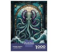 Jigsaw Puzzle 1000 Pieces Kraken Mythology Animal Jigsaws for Adults Brain Teaser Game Improve Memory Deal As Gifts for The Whole Family 70x50cm/1000pcs