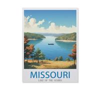 Jigsaw Puzzle 1000 Pieces，Lake of The Ozarks Missouri，Paper Children Toys Decompression Game（38x26cm）-EI76
