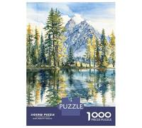 Jigsaw Puzzle 1000 Pieces Lakeside Pines Jigsaws for Adults Brain Teaser Game Improve Memory Deal As Gifts for The Whole Family 70x50cm/1000pcs