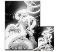 Jigsaw Puzzle 1000 Pieces Lamia in Forest LibraryWooden Puzzles Challenging Brain Teaser Family Activity Home Decor 1000 PCS(75x50cm)