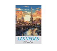 Jigsaw Puzzle 1000 Pieces，Las Vegas Nevada，Large Family Puzzle Game Artwork for Adults Teens（75x50cm）-FW34