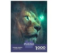 Jigsaw Puzzle 1000 Pieces Lion And Butterfly 2 Jigsaws for Adults Brain Teaser Game Improve Memory Deal As Gifts for The Whole Family 70x50cm/1000pcs
