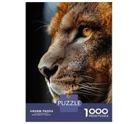 Jigsaw Puzzle 1000 Pieces Lion Profile Close-Up Adult Jigsaw Puzzle Brain Teaser Game Staycation Kill Time Deal As Gifts for The Whole Family 70x50cm/1000pcs