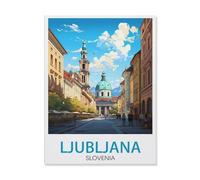 Jigsaw Puzzle 1000 Pieces，Ljubljana Slovenia Street，Paper Adult Toys Decompression Game（50x70CM）-Q8