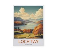 Jigsaw Puzzle 1000 Pieces，Loch Tay Scotland，Wooden Children Toys Decompression Game（75x50cm）-HC18