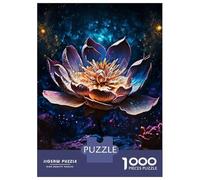 Jigsaw Puzzle 1000 Pieces Lotus Flower Magic Jigsaws for Adults Brain Teaser Game Improve Memory Deal As Gifts for The Whole Family 52x38cm/1000pcs