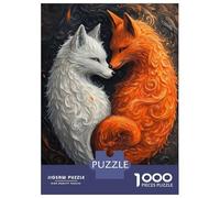 Jigsaw Puzzle 1000 Pieces Loving Japan Foxes Jigsaws for Adults Brain Teaser Game Improve Memory Deal As Gifts for The Whole Family 70x50cm/1000pcs