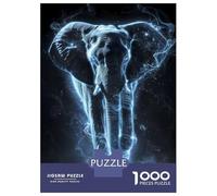 Jigsaw Puzzle 1000 Pieces Luminescent Elephant Stomp Jigsaws for Adults Brain Teaser Game Improve Memory Deal As Gifts for The Whole Family 70x50cm/1000pcs