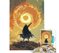 Jigsaw Puzzle 1000 Pieces Magic Fire Jigsaw Puzzles for Adults Hand Speed Race Difficult And Challenge for Is Ideal As A Gifts (Size 38x26cm)