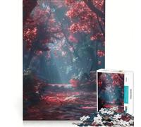 Jigsaw Puzzle 1000 Pieces Magical Autumn Forest Practical Game Difficult Hard Unique Gifts for Birthday And Christmas 38x26cm