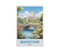 Jigsaw Puzzle 1000 Pieces，Maidstone Kent，Large Family Puzzle Game Artwork for Adults Teens（75x50cm）-GK14