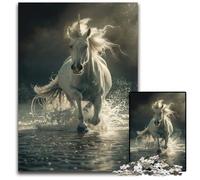Jigsaw Puzzle 1000 Pieces Majestic Unicorn Gallop Wooden Puzzles Challenging Brain Teaser Family Activity Home Decor 1000 PCS(75x50cm)