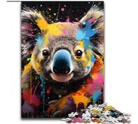 Jigsaw Puzzle 1000 Pieces Meerkat Graffiti Painting 1000 Piece Jigsaw Family Fun Craft, Perfect for Birthdays, Holidays (Size 26x38 cm)