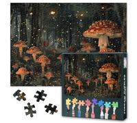 Jigsaw Puzzle 1000 Pieces, Merry Mushroom Adult Jigsaw Puzzles, Adults Puzzles 1000 Piece Challenging Puzzle Perfect for Game Nights Educational Toy Finished Size 50x70 cm