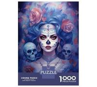 Jigsaw Puzzle 1000 Pieces Mexican Girl Carnival Jigsaws for Adults Brain Teaser Game Improve Memory Deal As Gifts for The Whole Family 52x38cm/1000pcs