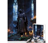 Jigsaw Puzzle 1000 Pieces Midnight Sentinel in The Sanctum Toy Wall Decor Gift For Birthdays for Educational Game Train Your Brain And Hands Size 38x52cm