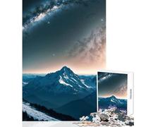 Jigsaw Puzzle 1000 Pieces Milky Way Over Himalayas Jigsaws for Adults Puzzle Pattern Assembly Educational Challenge Birthday Present, Gifts, (38x52cm)