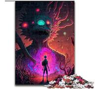 Jigsaw Puzzle 1000 Pieces Monster World14 Made of Wood, Perfect for Family Fun on Birthdays, Christmas 50x75cm Adult & Family Activity, DIY Home Decor Gift