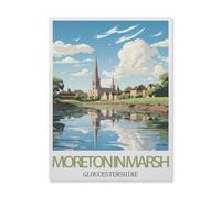 Jigsaw Puzzle 1000 Pieces，Moreton in Marsh Gloucestershire，paper Children Toys Decompression Game（50x70cm）-FI98
