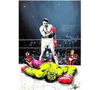 Jigsaw Puzzle 1000 Pieces Muhammad Ali Vs Hulk On The Wall Art Boxing Posters For PaperAdult Toys Decompression Game 38x26CM