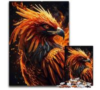 Jigsaw Puzzle 1000 Pieces Mystical Phoenix Bird Puzzles for Adults for Family And Friends Suitable for Ages 14 1000 PCS(38x26cm)