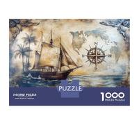 Jigsaw Puzzle 1000 Pieces Nautical Wall Art Prints Adult Jigsaw Puzzle Brain Teaser Game Staycation Kill Time Deal As Gifts for The Whole Family 38x26cm/1000pcs