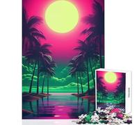 Jigsaw Puzzle 1000 Pieces Neon Dreamscape Elegance Adult Jigsaw Puzzles Difficult Challenge Wishlist with Santa Claus Gifts for Friends And Family (50x75cm)