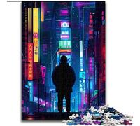 Jigsaw Puzzle 1000 Pieces Neon Japan Tokyo Challenging Puzzles for Teenagers, Couples, And Friends for Birthdays, Christmas size 26x38cm