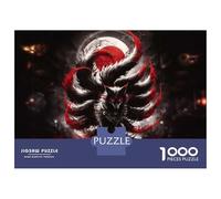 Jigsaw Puzzle 1000 Pieces Nine-tailed Fox Digital Art Jigsaws for Adults Brain Teaser Game Improve Memory Deal As Gifts for The Whole Family 70x50cm/1000pcs