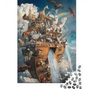 Jigsaw Puzzle 1000 Pieces Noahs Ark Fantasy Puzzles 52x38cm/1000pcs Gift For Kids Challenging Creative Family Game DIY Cardboard